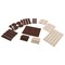 Prime-Line Furniture Felt Pad Assortment, Self-Adhesive Backing, Beige and Brown 181 Pack MP76605 - alternate 1